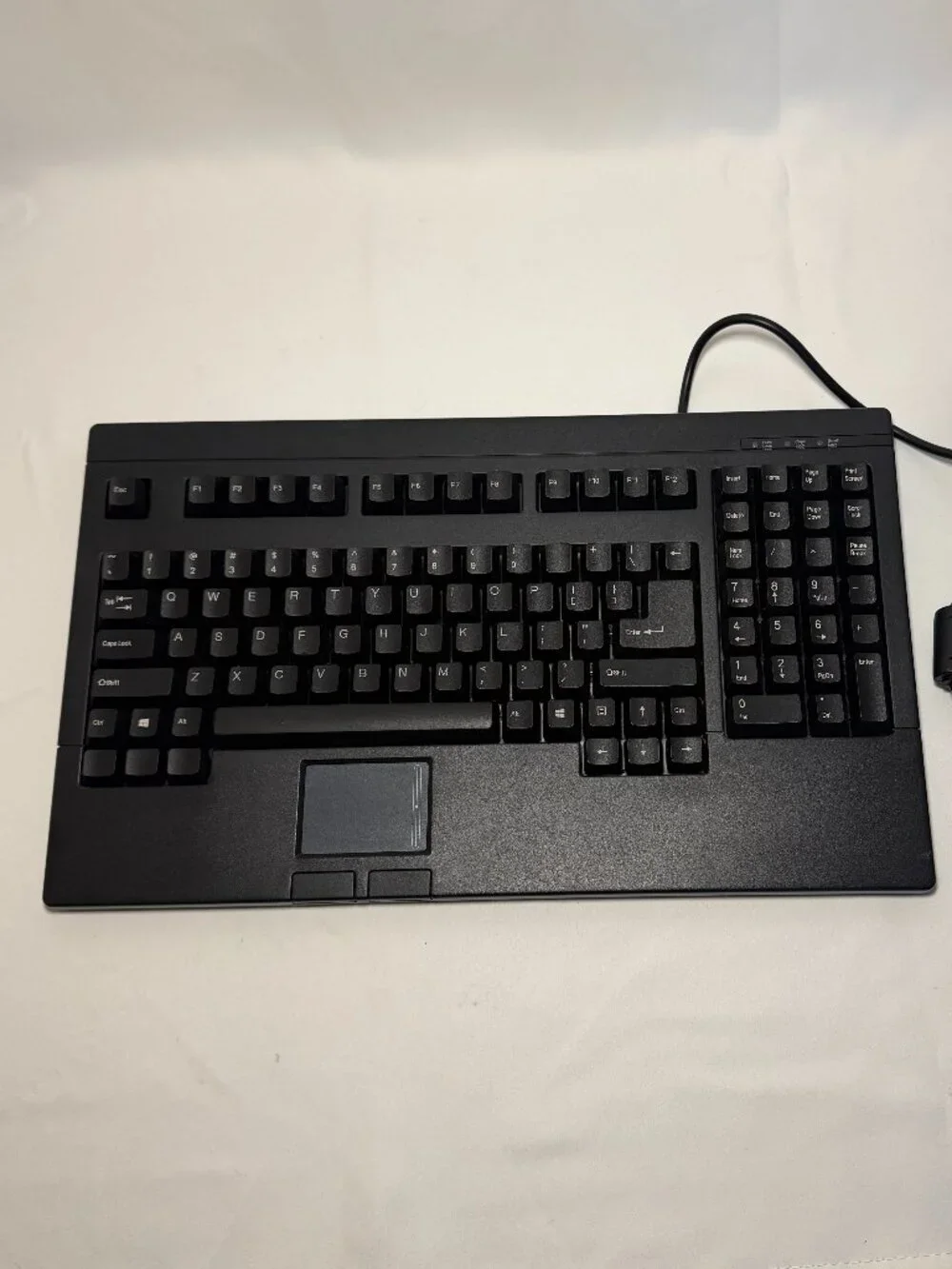 Adesso Easytouch 730 ACK-730PB Touchpad Keyboard w/USB Adapter Tested Working